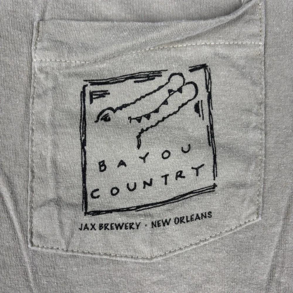 Vintage Jax Brewery New Orleans Shirt Mens Xl Short Sleeve Authentic Pigment Y2K